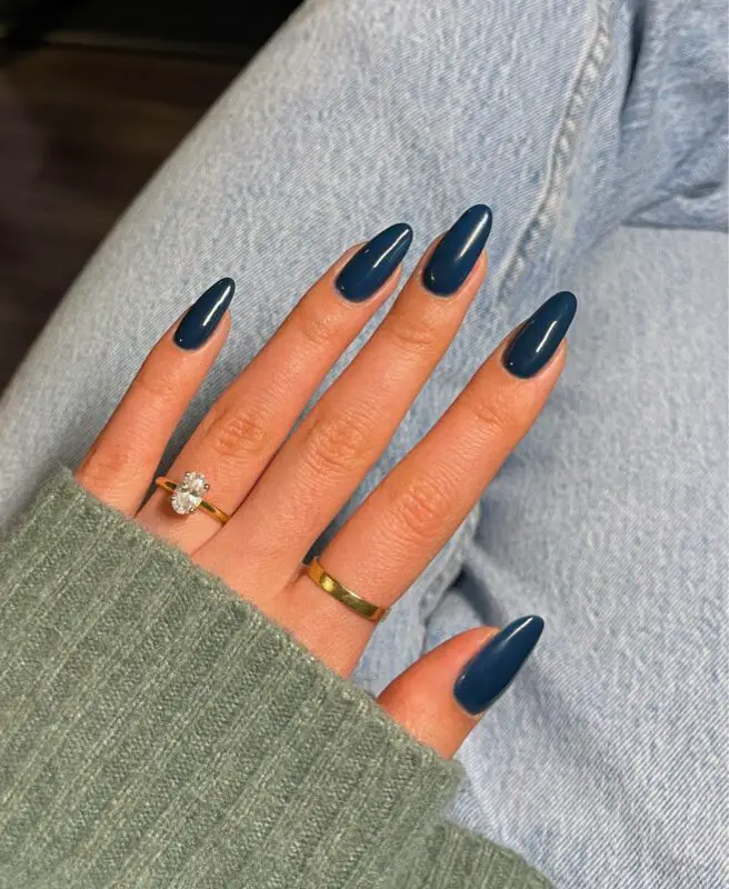 Deepest Blue Nail Art by Sarah: Dive into Elegance