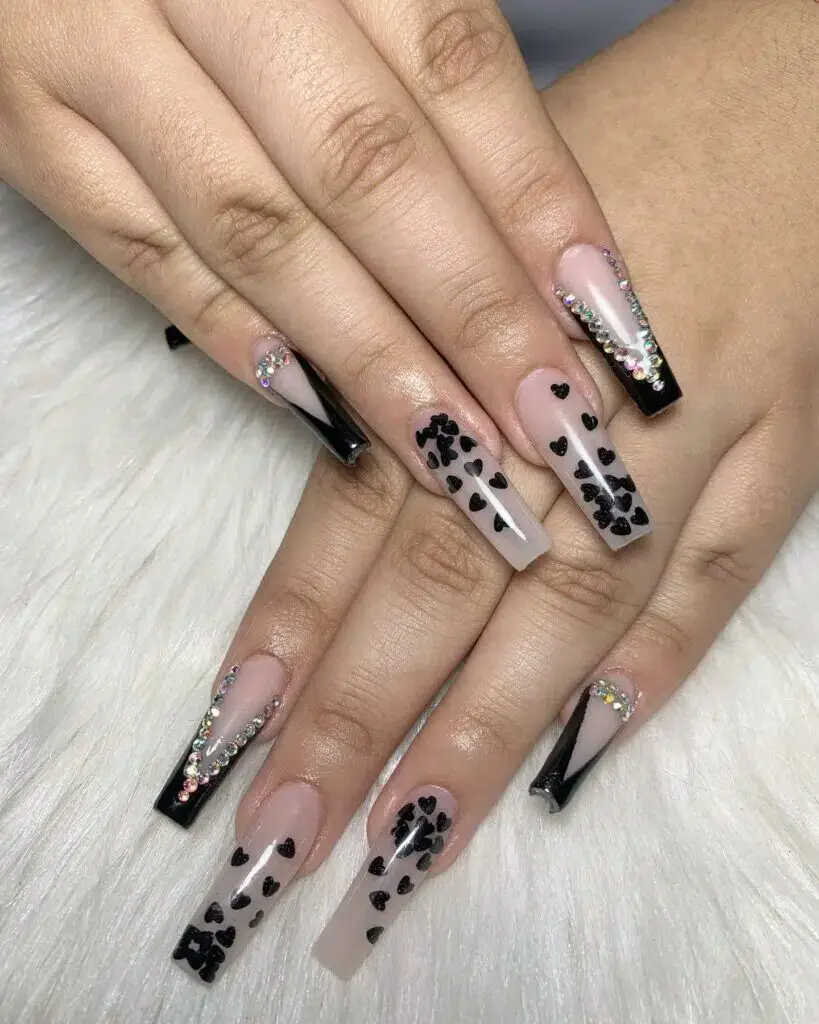 37+ Black Valentines Nails That Turn Heads 2024