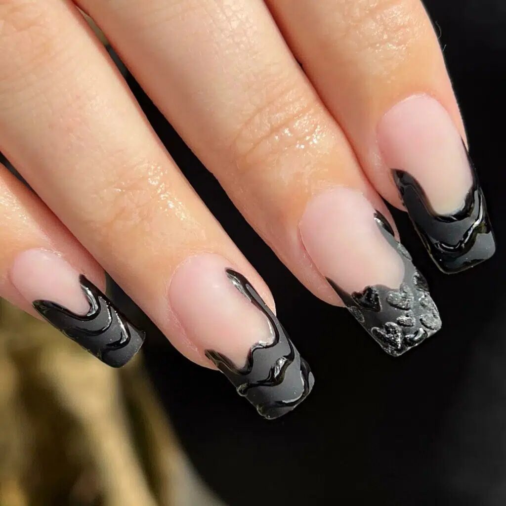 37+ Black Valentines Nails That Turn Heads 2024