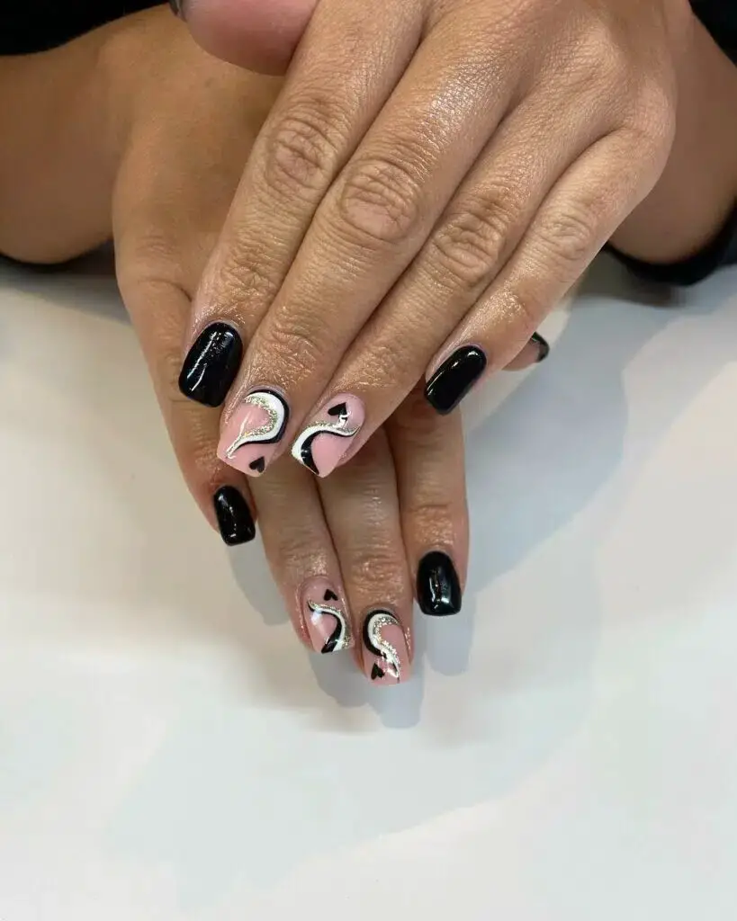 37+ Black Valentines Nails That Turn Heads 2024