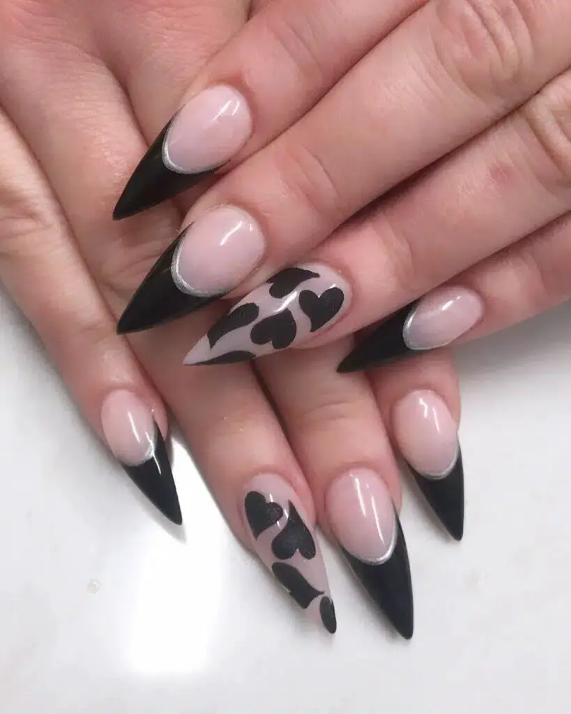 37+ Black Valentines Nails That Turn Heads 2024