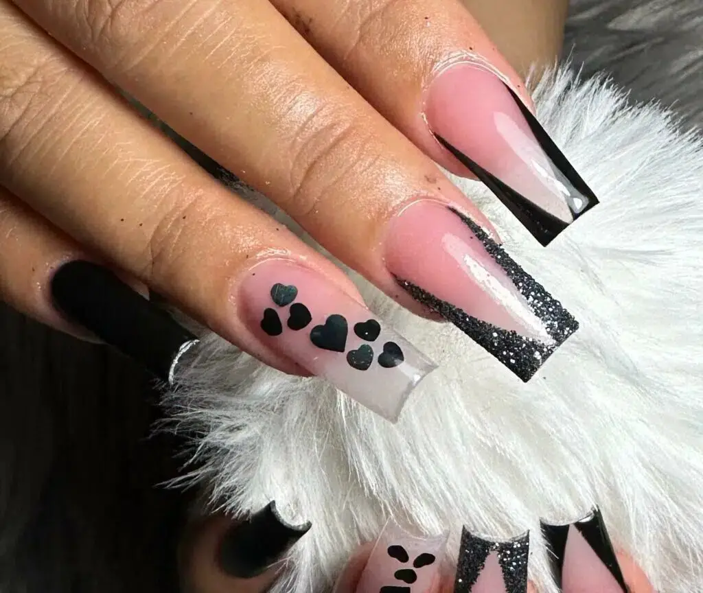 37+ Black Valentines Nails That Turn Heads 2024