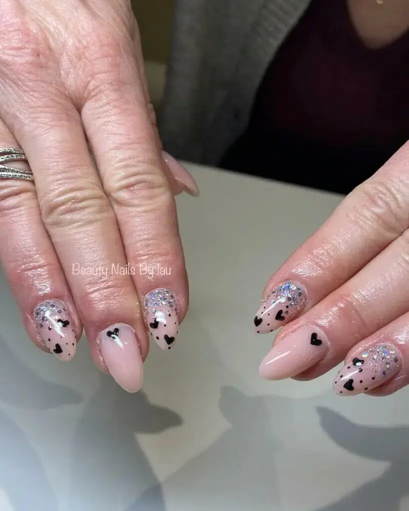 37+ Black Valentines Nails That Turn Heads 2024