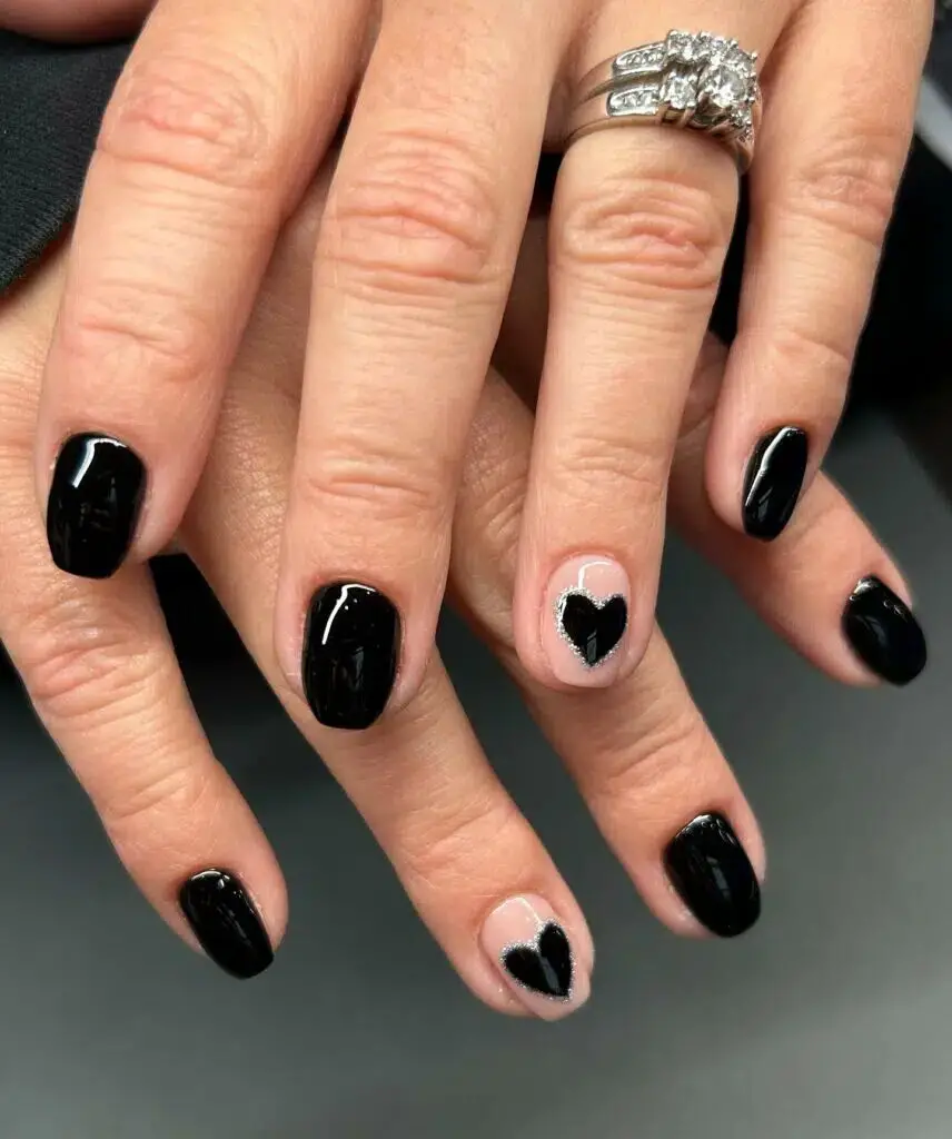 37+ Black Valentines Nails That Turn Heads 2024