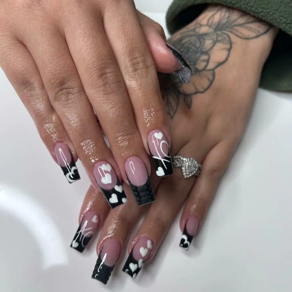 37+ Black Valentines Nails That Turn Heads 2024