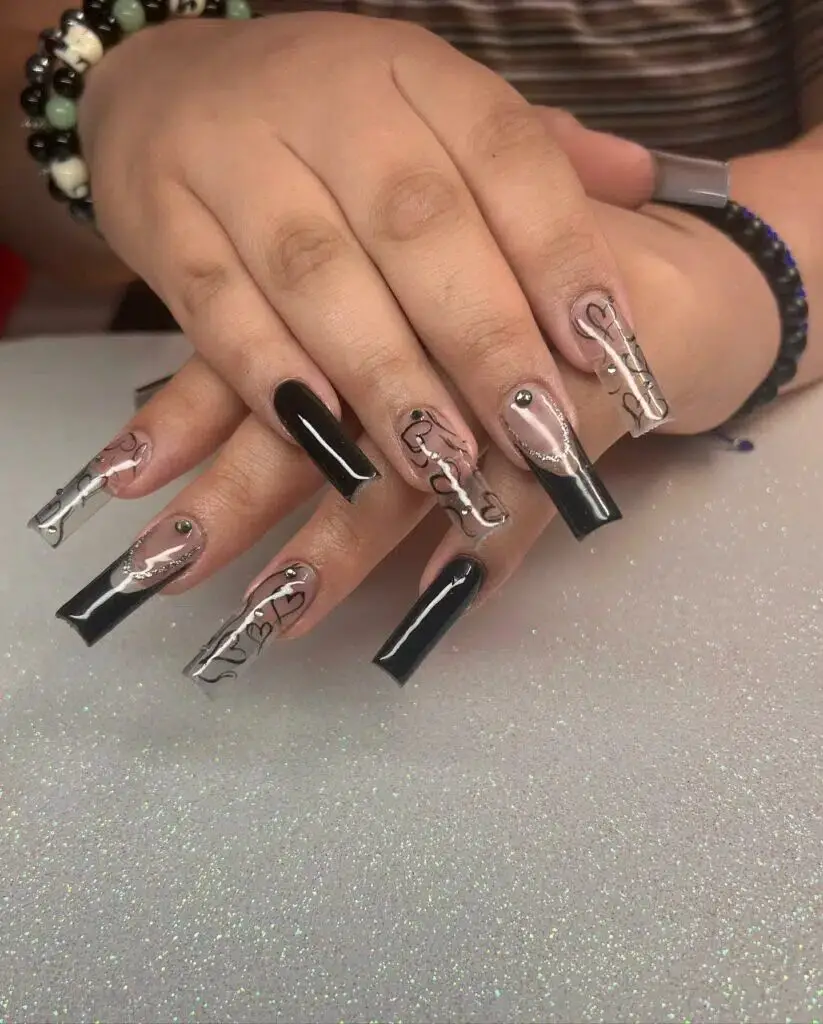 37+ Black Valentines Nails That Turn Heads 2024