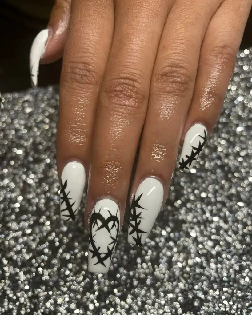 37+ Black Valentines Nails That Turn Heads 2024