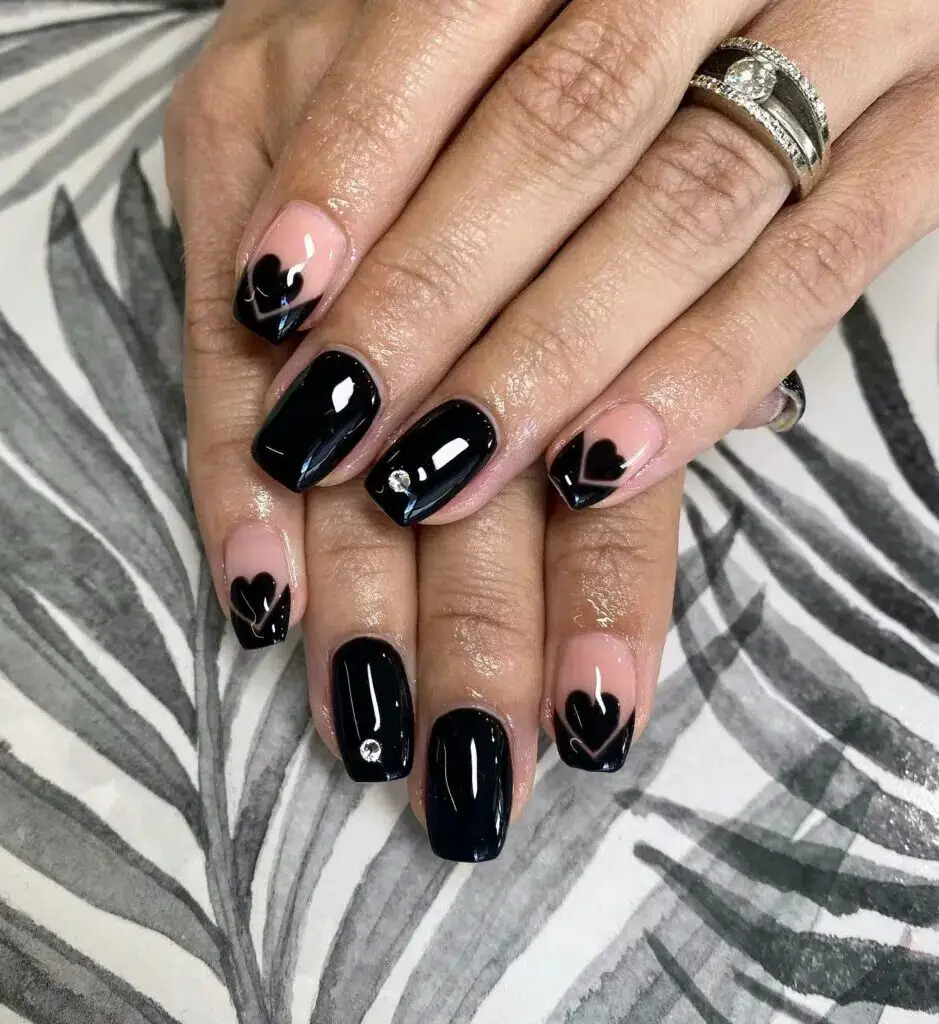 37+ Black Valentines Nails That Turn Heads 2024