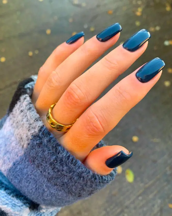 Bry's Dark Navy Nails: Bold Winter Statement