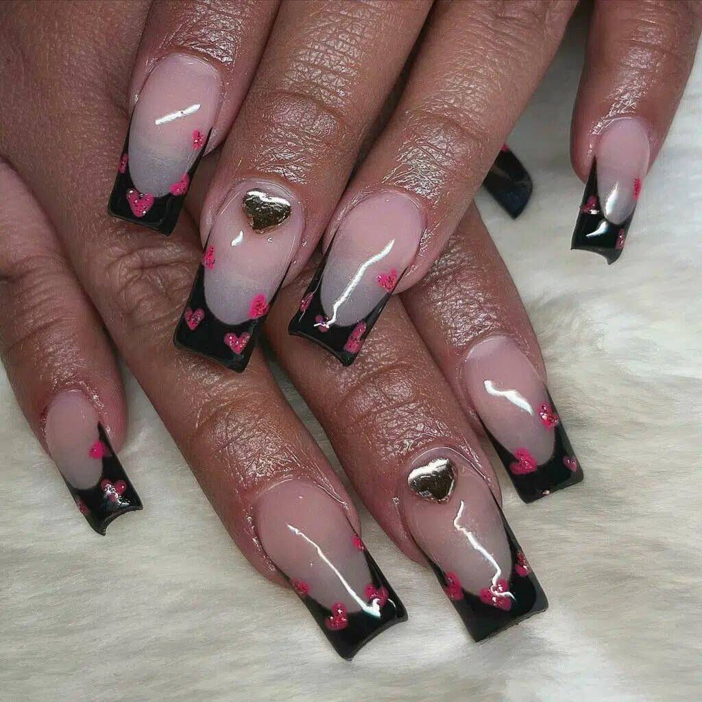 37+ Black Valentines Nails That Turn Heads 2024