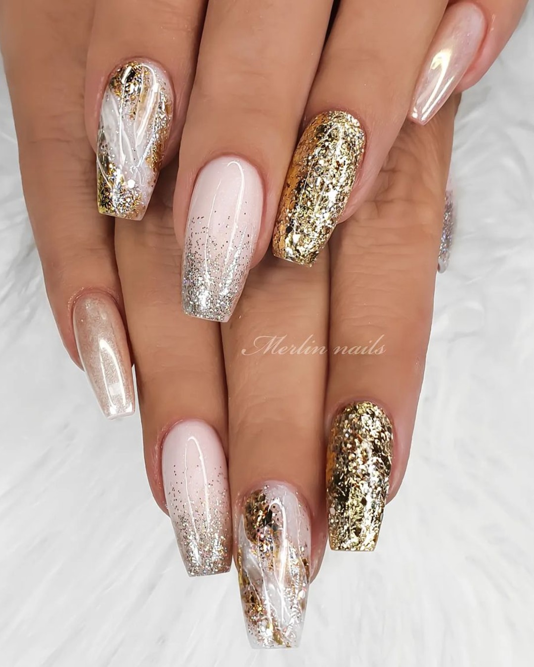 Wedding Nail Ideas 2024 /nail ideas for wedding glitter