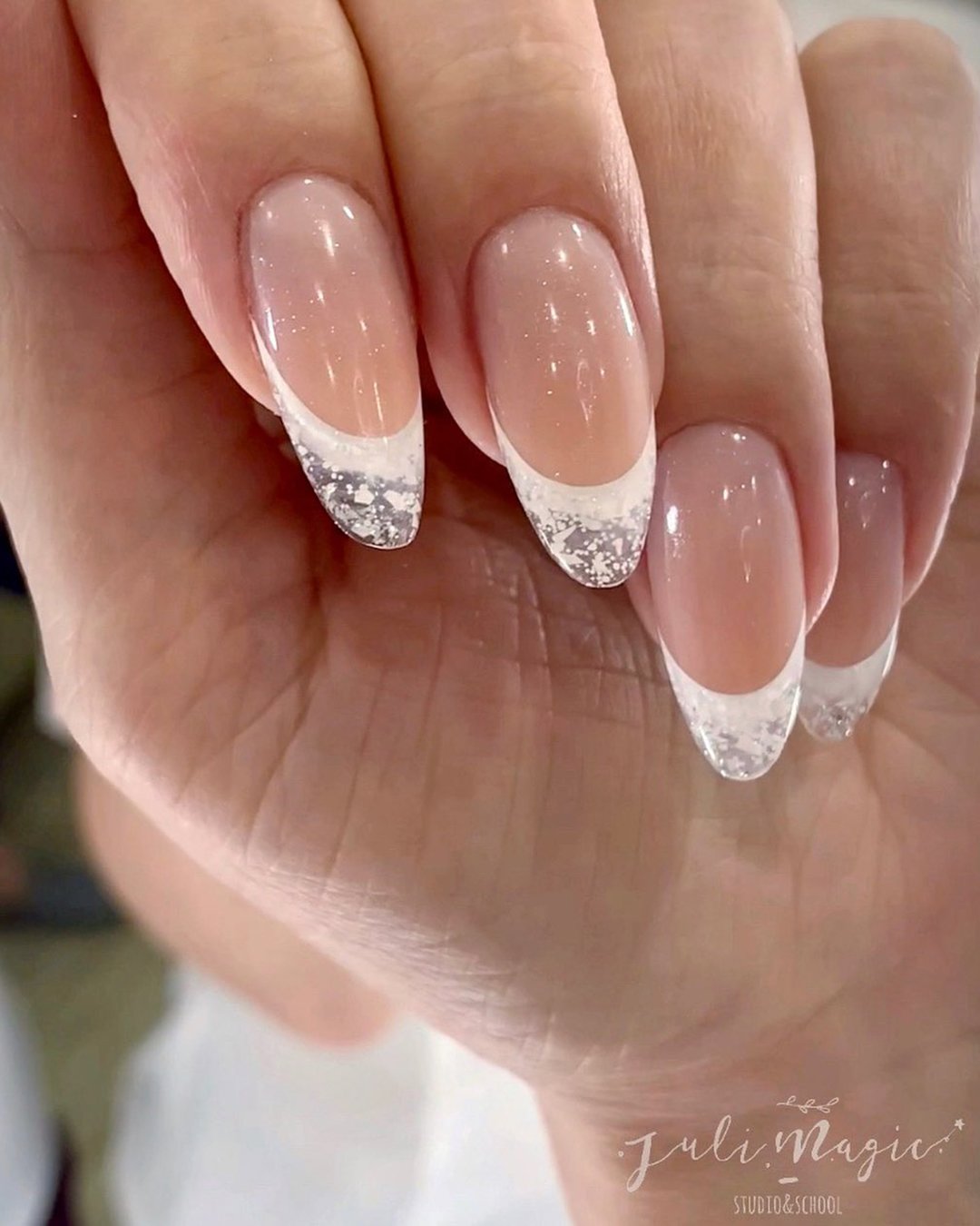 Wedding Nail Ideas 2024 / nail ideas for wedding transparent french manicure juli.magic