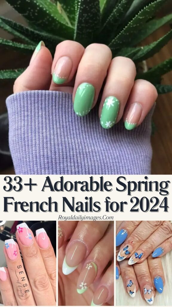 Explore 33+ Adorable Spring French Nails for 2024