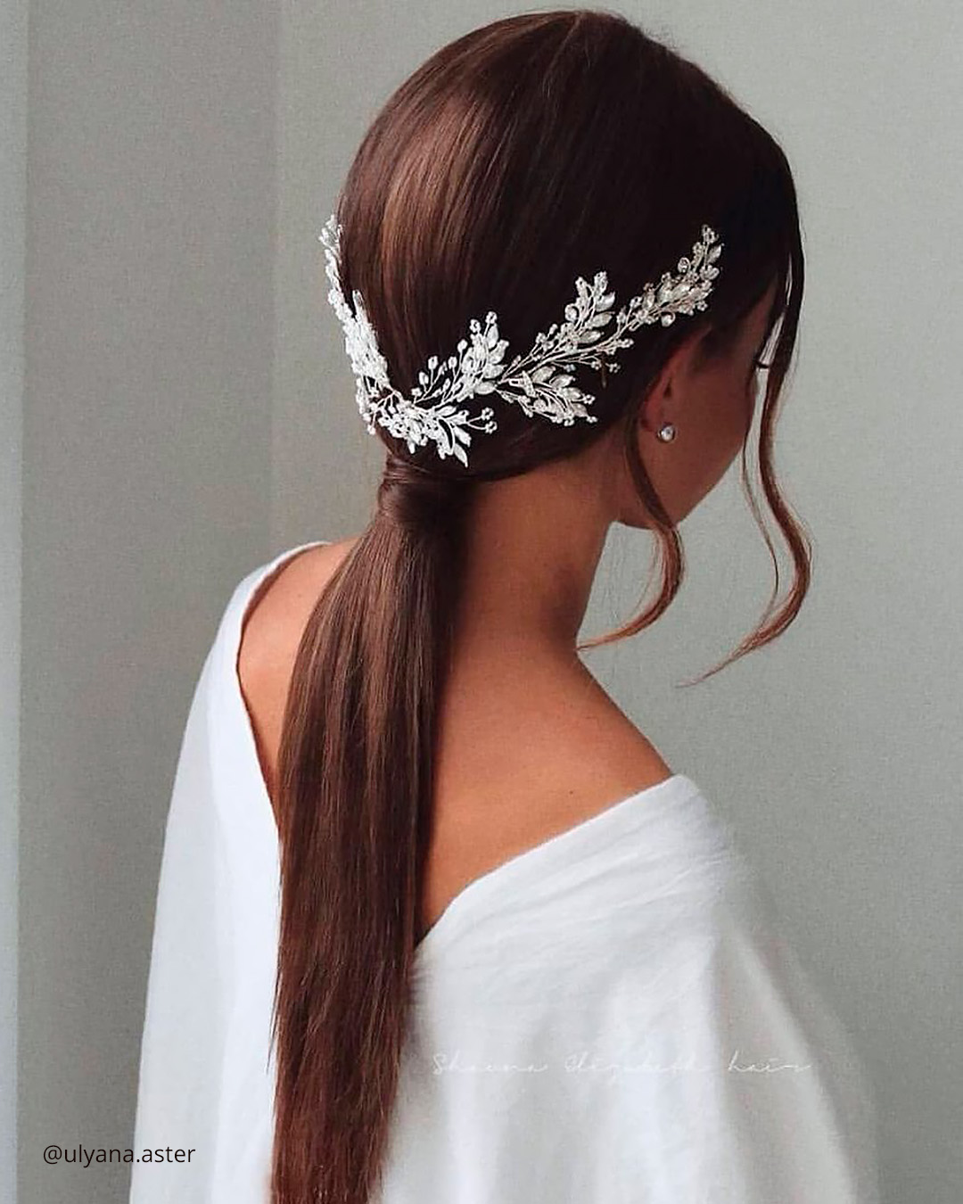 Sleek Low Ponytail - Modern Bridal Hairstyles for Your Wedding