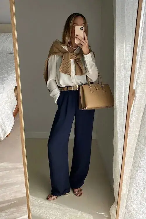 Office-Ready Elegance: Styling Wide-Leg Pants