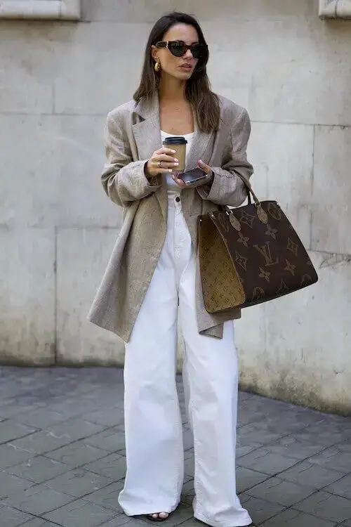 Pure Sophistication: Chic Outfits with White Wide Leg Trousers