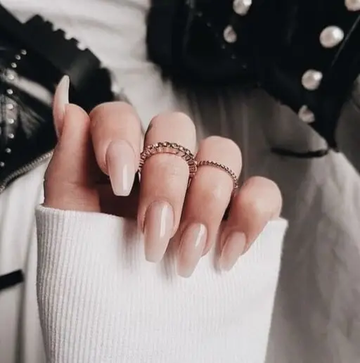 February Nail Ideas - Subtle Elegance with Nude Jelly Nails