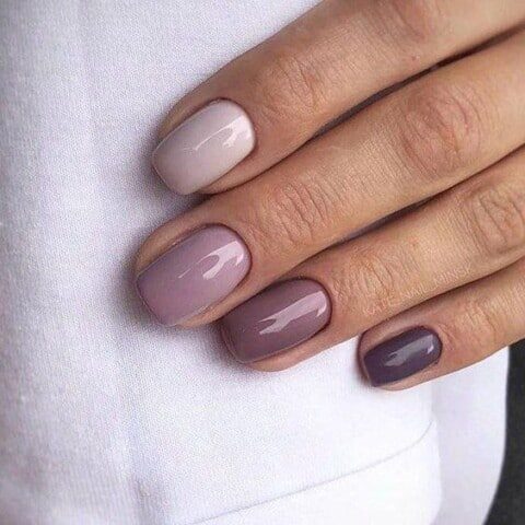 February Nail Ideas - Gorgeous Purple Gradient Effect