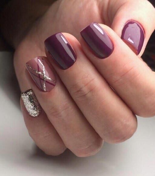 February Nail Ideas - Enchanting Plum Manicures