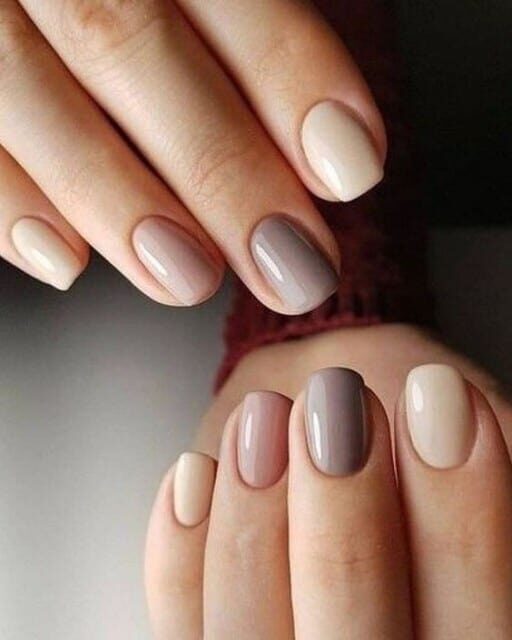 Nude Variety February Nail Ideas