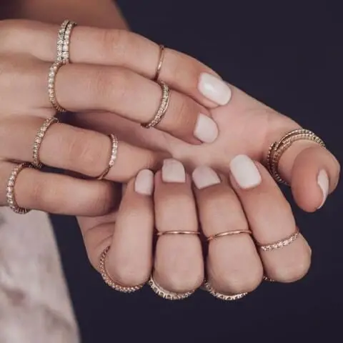 February Nail Ideas - Soft All-White Elegance