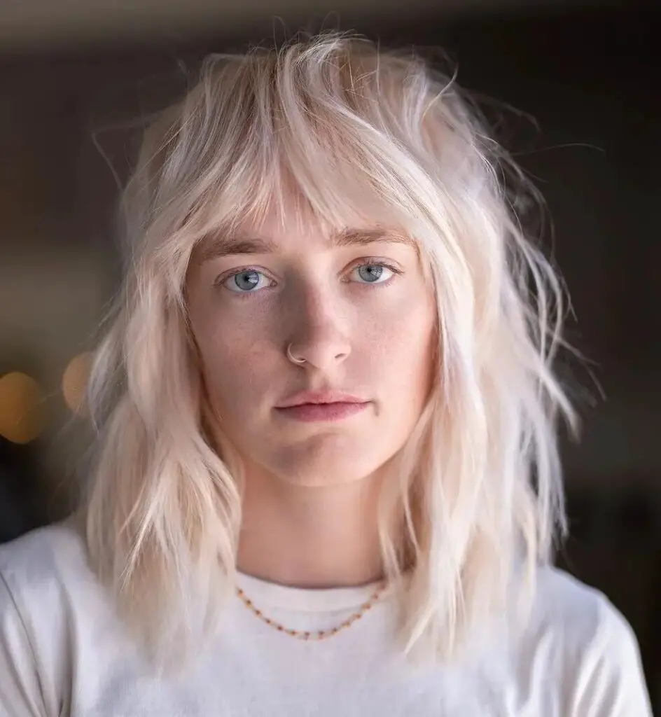 Platinum Choppy Haircut: A Stunning Volumizing Choice