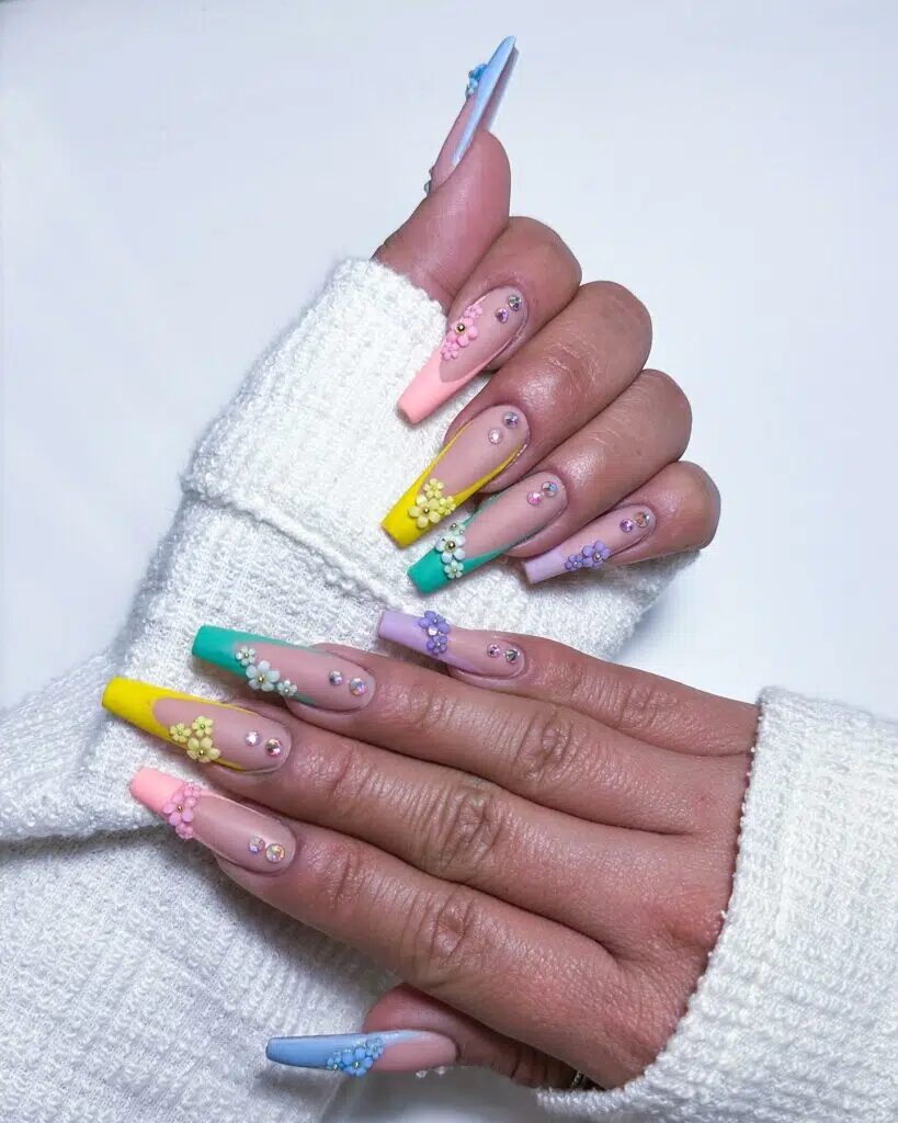 Explore 33+ Adorable Spring French Nails for 2024