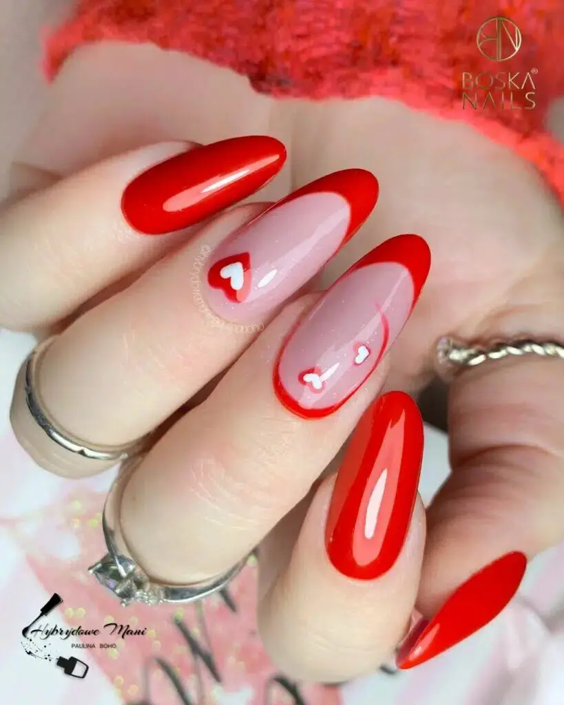 37+ Romantic Red Valentines Day Nails for a Perfect Date Night