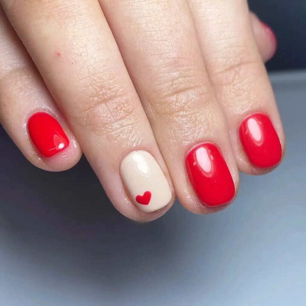 37+ Romantic Red Valentines Day Nails for a Perfect Date Night