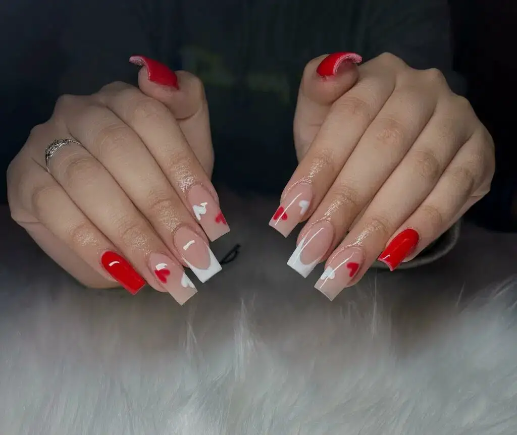 37+ Romantic Red Valentines Day Nails for a Perfect Date Night