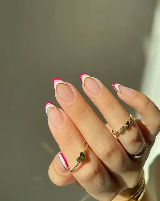 Amy's Striped Tips for a Stylish February Manicure