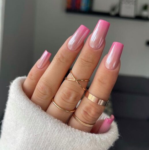 Amanda's Glazed Ombre Nails: February Nail Elegance