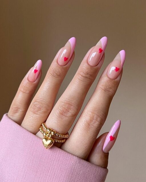 Tiffany's Cherry Pink Nails: Sweet February Nail Inspiration