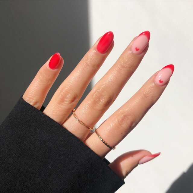 Sami's Red Heart Details: February Nail Elegance