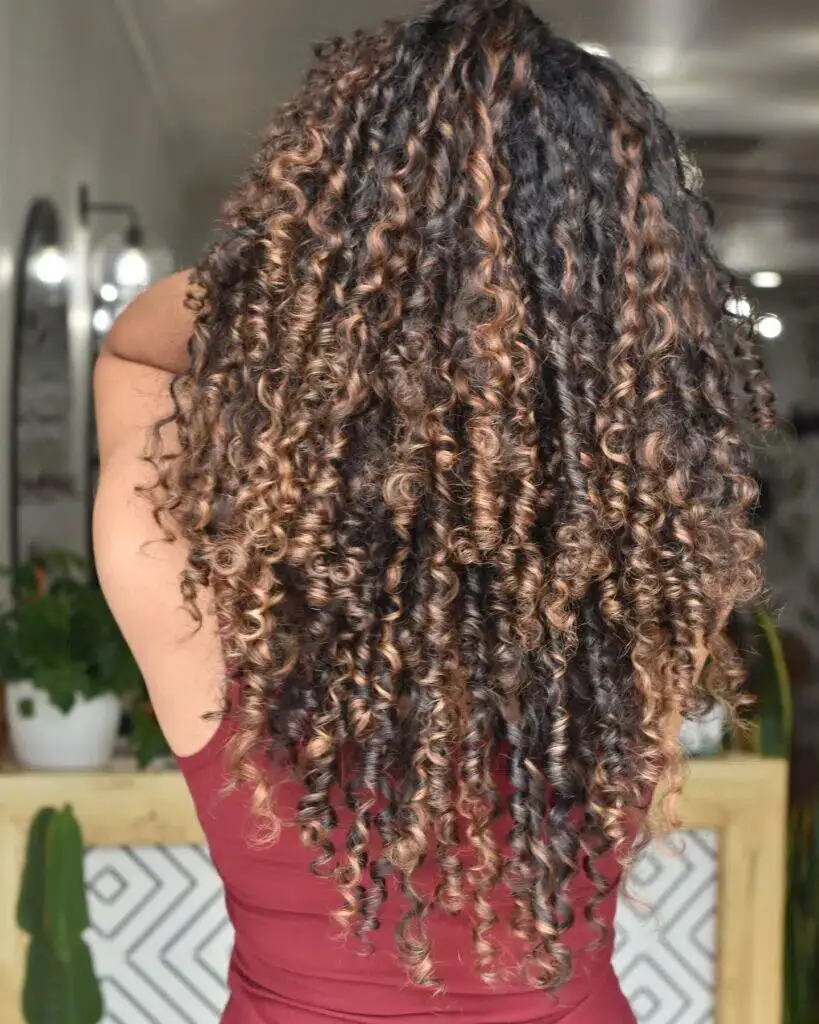 33 Sizzling Concepts for Blonde Balayage on Dark Curly Hair