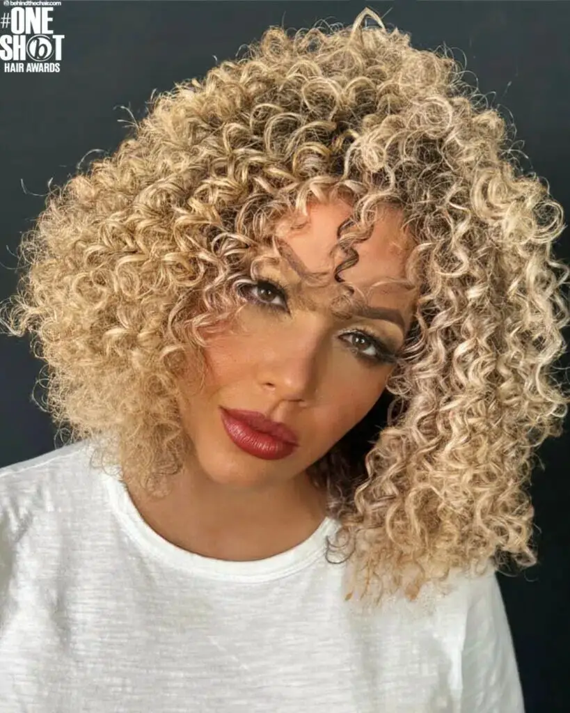 33 Sizzling Concepts for Blonde Balayage on Dark Curly Hair