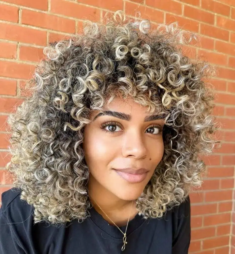 33 Sizzling Concepts for Blonde Balayage on Dark Curly Hair