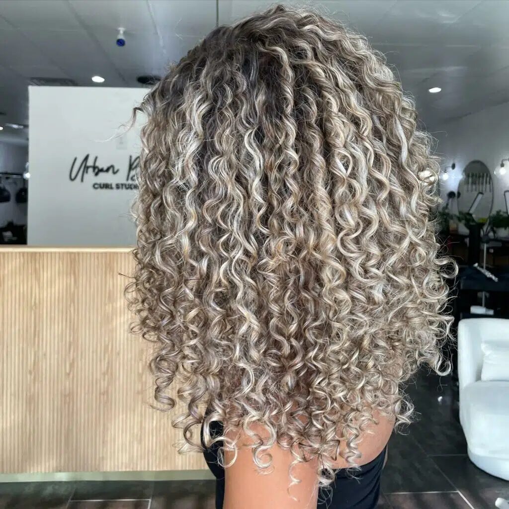 33 Sizzling Concepts for Blonde Balayage on Dark Curly Hair