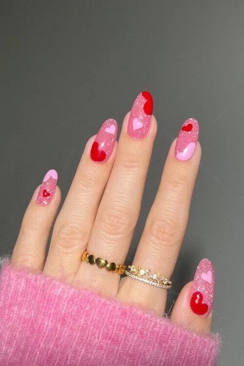 45 Easy Valentines Day Nails Ideas: Elegant Red and Pink Nail Designs for a Romantic Touch