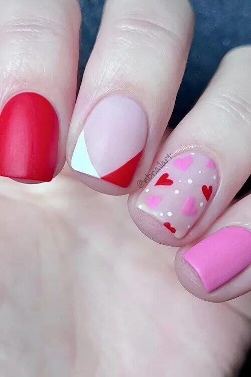 45 Easy Valentines Day Nails Ideas: Elegant Red and Pink Nail Designs for a Romantic Touch