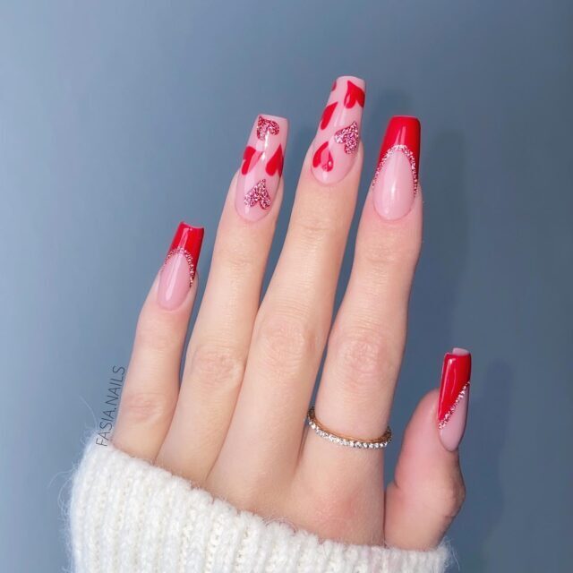 Faustyna's Red Sparkles: Sparkling Nail Ideas for February