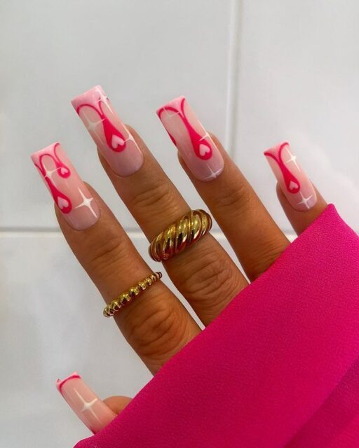 Tori's Dripping Hearts: Creative Touch for February Nails