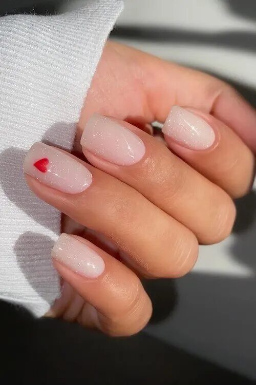 45 Easy Valentines Day Nails Ideas: Adorable Heart Nails: Cute Ideas for a Sweet Valentine's Look