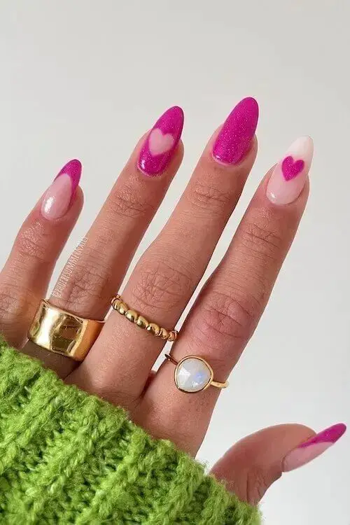 45 Easy Valentines Day Nails Ideas: Captivating Pink Nail Art Ideas for a Lovely Valentines Day Nails Ideas