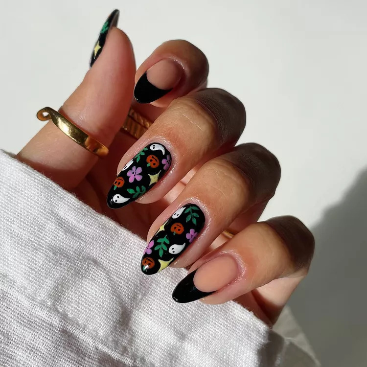 Halloween Nail Art Ideas Spooky Doodles