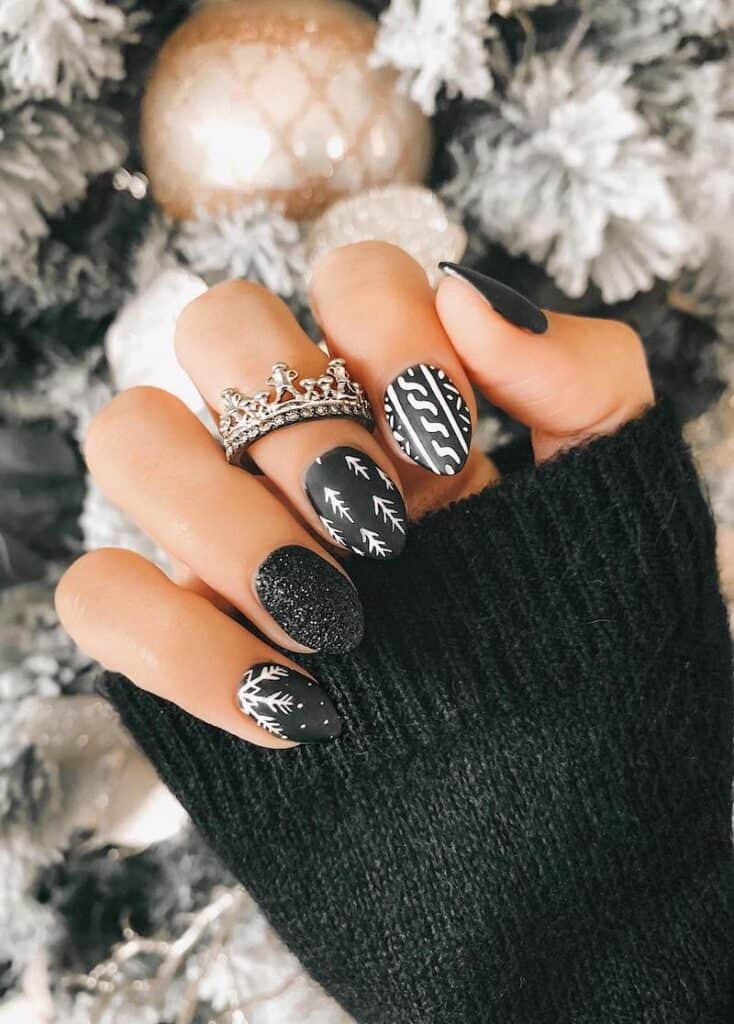 Christmas Collage Nails