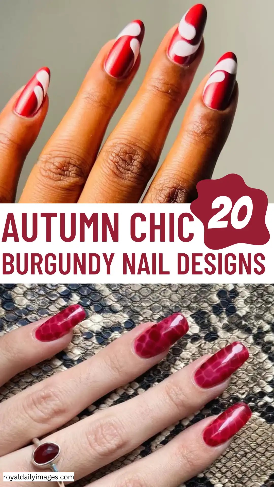 Autumn Chic: 20 Gorgeous Burgundy Nail Designs to Embrace the Fall Vibes