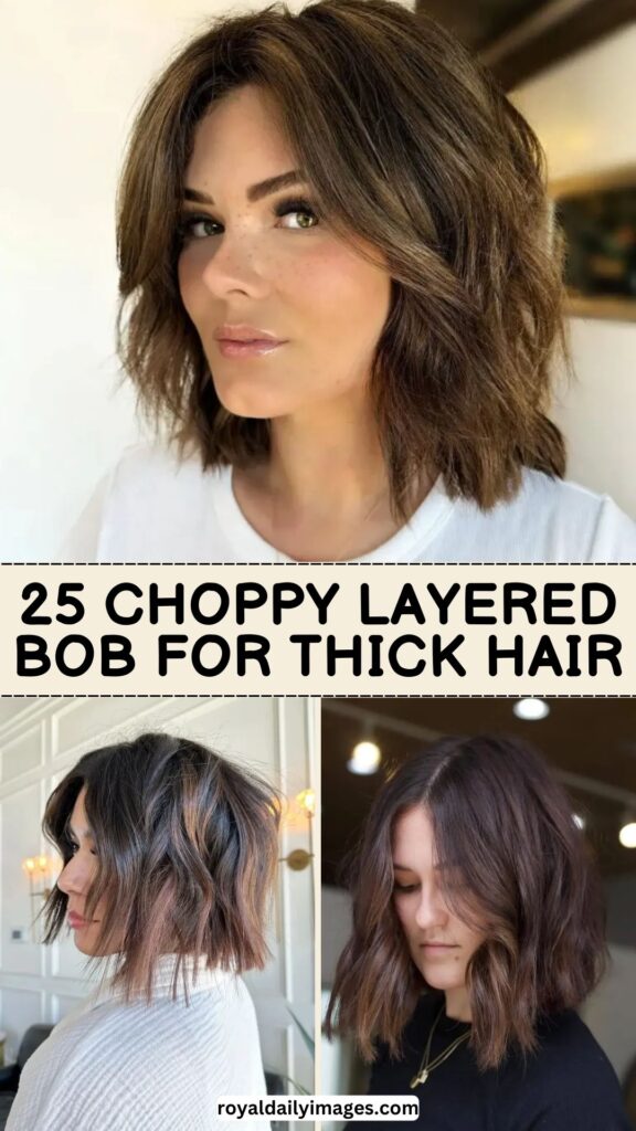 Discover 25 Trendy Choppy Layered Bob for Thick Hair