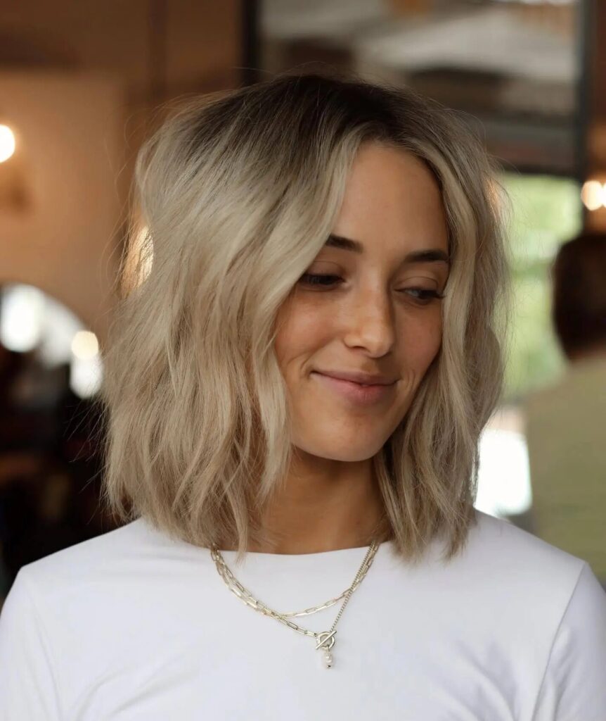 Make a Statement with a Blunt Bob Featuring Choppy Layers