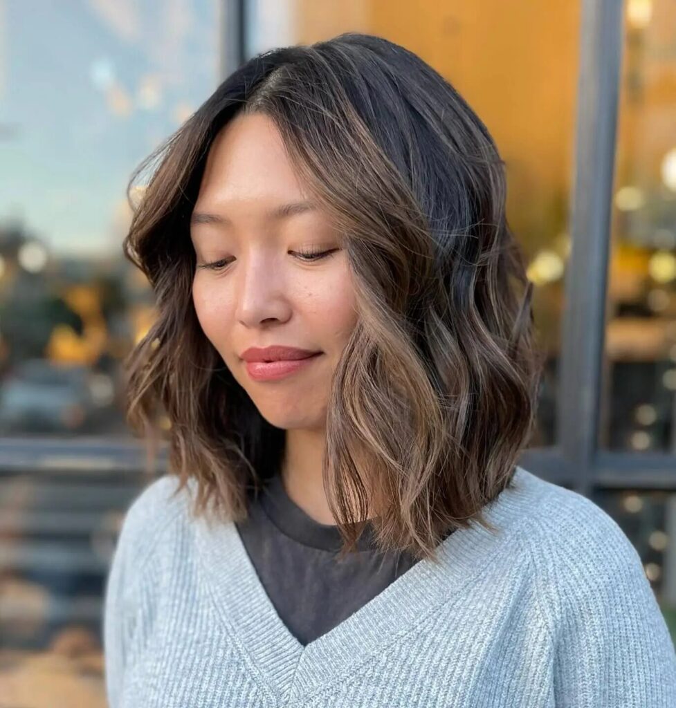 Soft Balayage Magic: Elevate Your Brunette Layered Bob